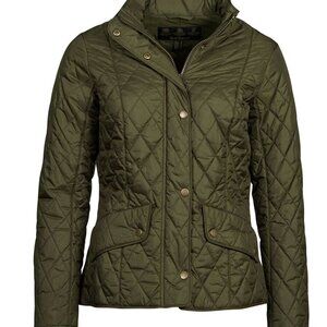 Barbour Flyweight Cavalry Quilt Jacket - Women's - Olive, US 8/UK 12